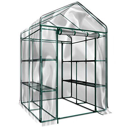 Photo 1 of **parts only ** Home-Complete HC-4202 Walk-in Greenhouse- Indoor Outdoor with 8 Sturdy Shelves-Grow Plants, Seedlings, Herbs, or Flowers in Any Season-Gardening Rack
