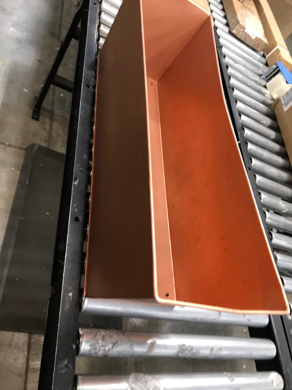 Photo 1 of 35" x 9" Copper Planter