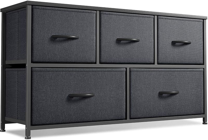 Photo 1 of 
Cubiker Dresser Storage Organizer, 5 Drawer Dresser Tower Unit for Bedroom Hallway Entryway Closets, Small Dresser Clothes Storage with Wide Sturdy Steel...
Color:Black Grey