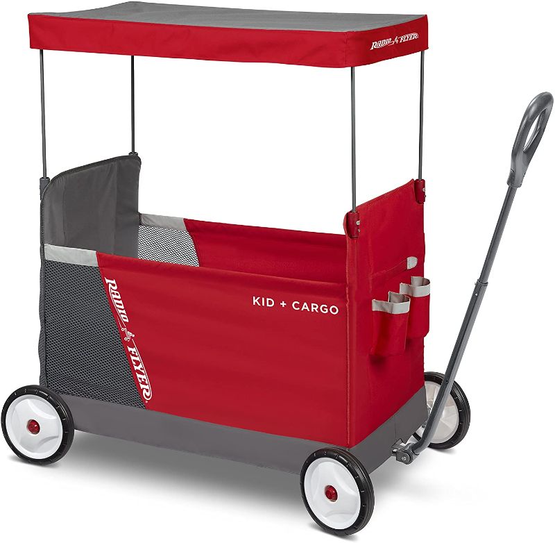 Photo 1 of 
Radio Flyer Kid & Cargo with Canopy, Folding Wagon with 2 Versatile Seats, (Amazon Exclusive) (3965Z)