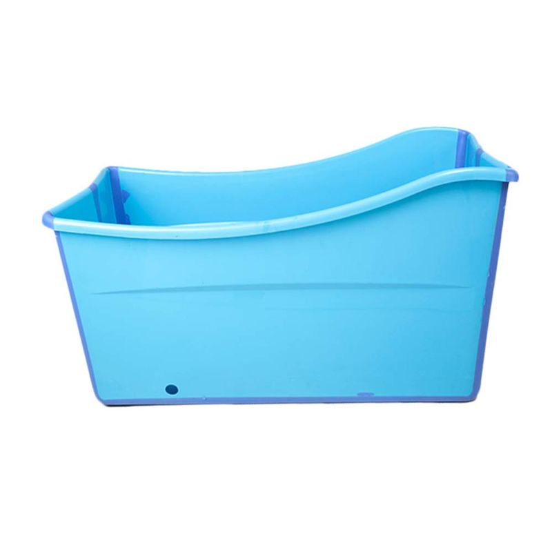 Photo 1 of 
W WEYLAN TEC Large Foldable Bath Tub Bathtub for Baby Toddler Children Twins Petite Adult Blue