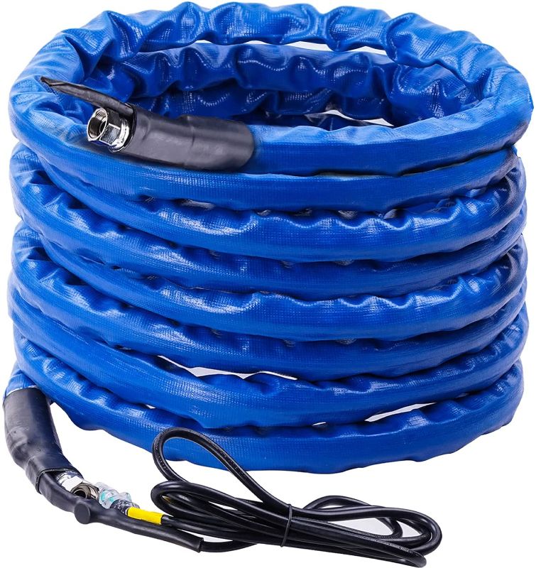 Photo 1 of  100FT Heated Drinking Water Hose for Rv Gardon Home with Energy Saving Thermostat,1/2" Inner Diameter Withstand Temperatures Down to-45°