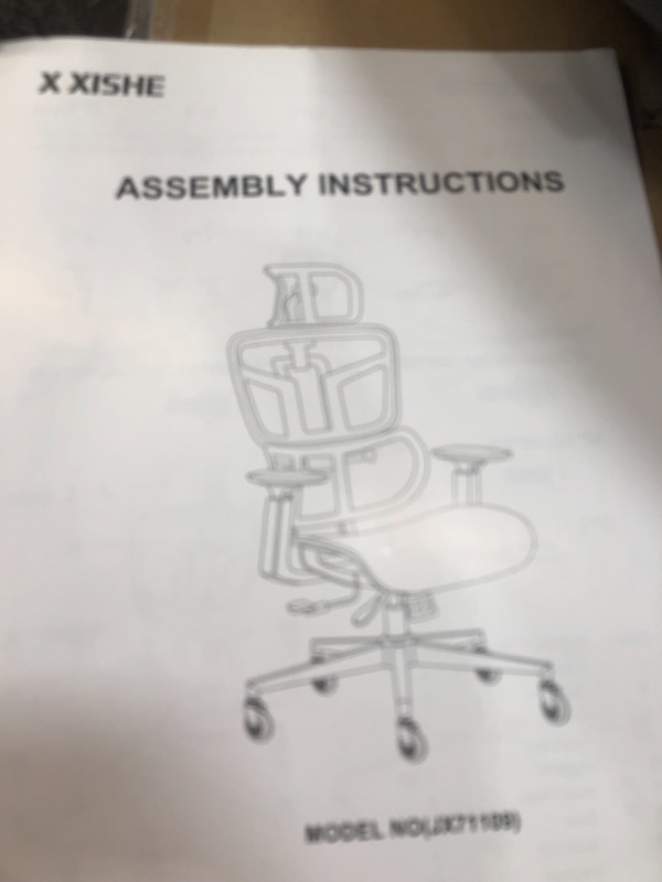 Photo 2 of Office Chair - Ergonomic Desk Chair Mesh High Back Computer Chair, Adjustable 3D Lumbar Support Executive Office Chair with 4D Armrests, Tall Home Office Desk Chair, Rolling Swivel Task Chair, Black
**MISSING COMPONENTS, NO BACK SUPPORT REST MISSING**
