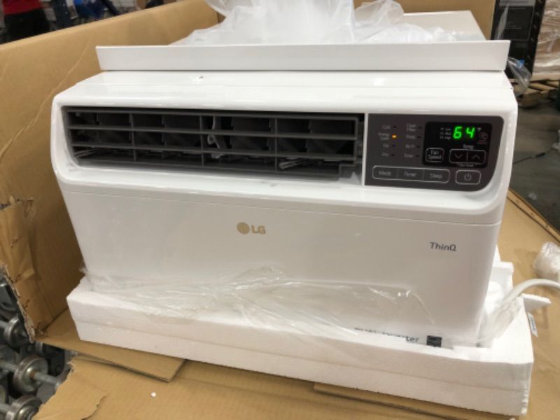 Photo 2 of 9,500 BTU 115-Volt Dual Inverter Smart Window Air Conditioner LW1019IVSM with WiFi and Remote in White
