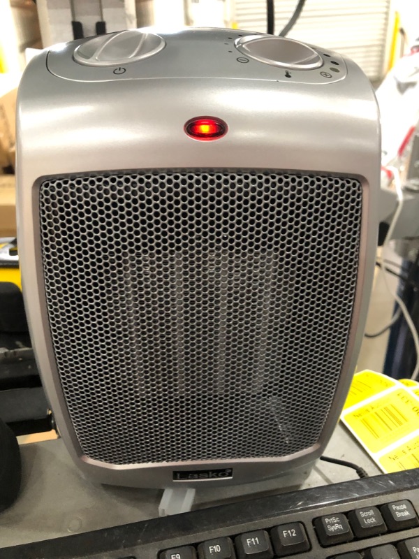 Photo 2 of Compact 9.2 in. 1500-Watt Electric Ceramic Space Heater with Automatic Overheat Protection
