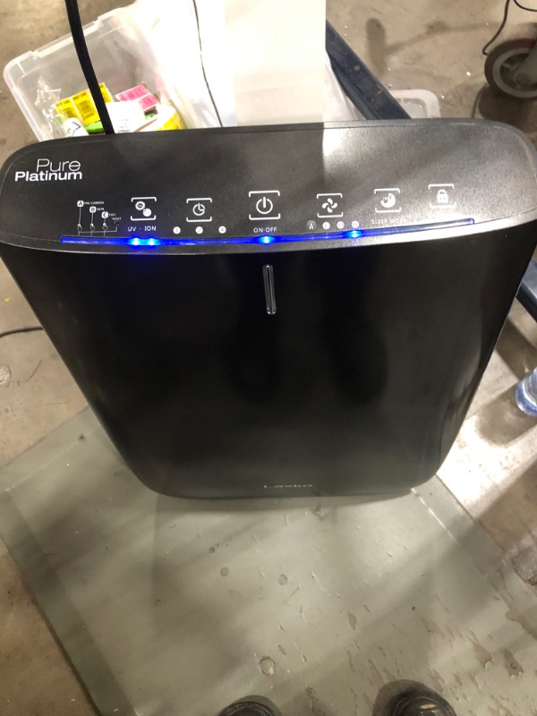 Photo 2 of Pure Platinum Slim Profile Air Purifier with HEPA-Type Filtration and Auto Clean**PREVIOUS OWNER LEFT NOTE COMMENTING ON PURIFIER BEING TOO NOISY**
