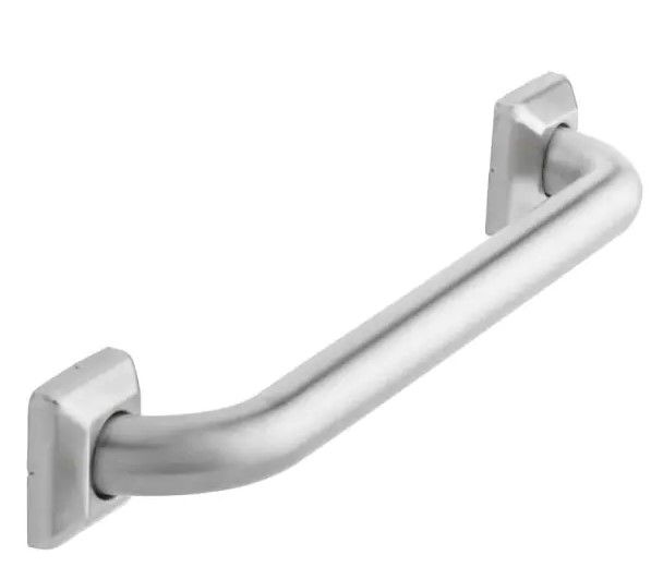 Photo 1 of 26 in. Concealed Screw Square Escutcheon Assist Bar in Brushed Stainless Steel
