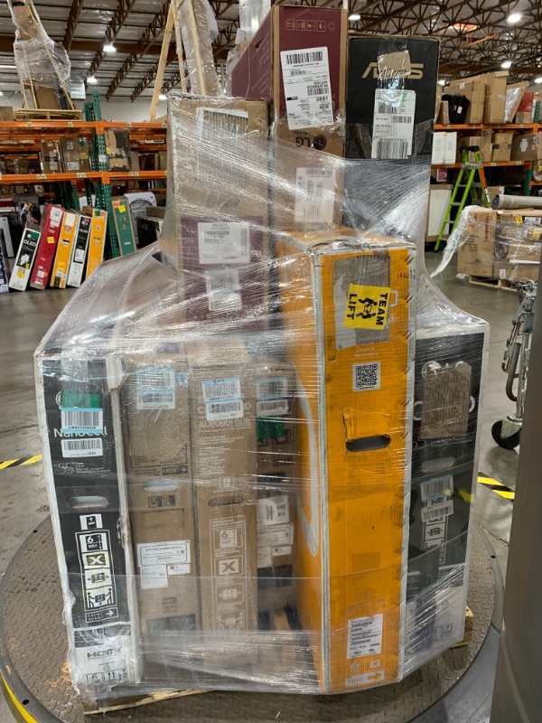 Photo 2 of  Pallet Of Used, Damaged, Parts Only TVs and Monitors,  Assorted Types Non Refundable