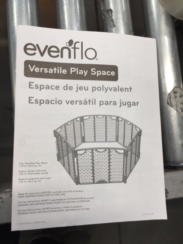 Photo 3 of Evenflo Versatile Play Space (Cool Gray)