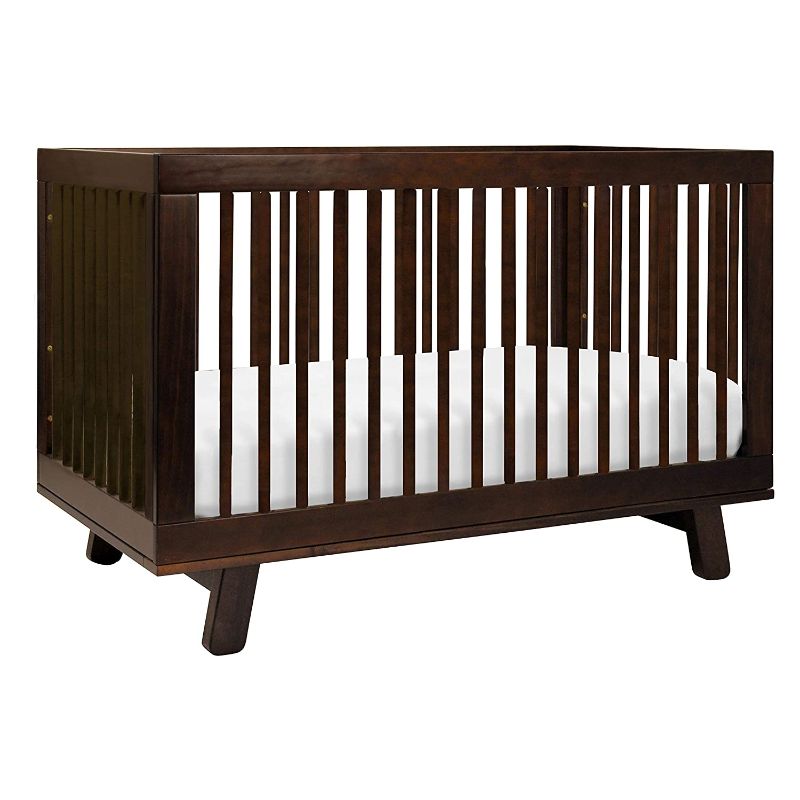 Photo 1 of Babyletto Hudson 3-in-1 Convertible Crib with Toddler Bed Conversion Kit in Espresso, Greenguard Gold Certified
