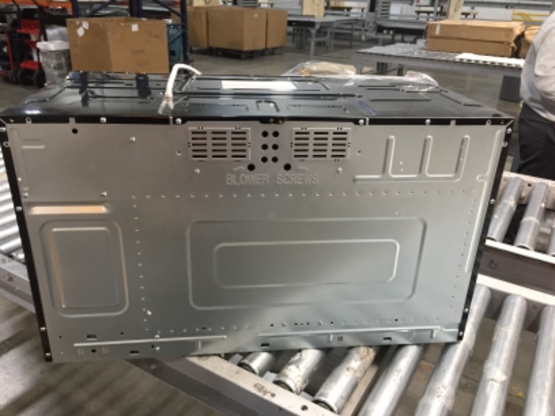 Photo 1 of AMV2307PF 30" Over the Range Microwave Offers 1.6 Cu. Ft. Capacity 300 CFM Ventilation 2 Speed Fan 12 Inch Turntable Auto Defrost and Cooktop
