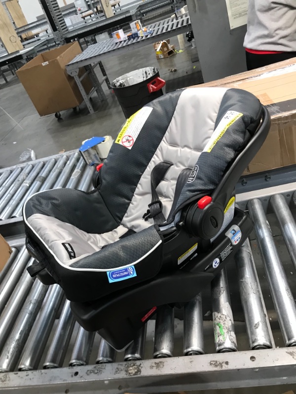 Photo 2 of Graco FastAction Fold Jogger Travel System | Includes the FastAction Fold Jogging Stroller and SnugRide 35 Infant Car Seat, Gotham
