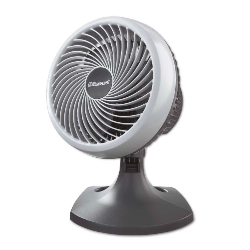 Photo 1 of **UNFUNCTIONAL** HAOF90-UC Blizzard 8 Inch Three-Speed Oscillating Table/Wall Fan- Charcoal
