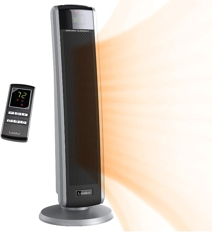 Photo 1 of TESTED WORKS***
Lasko 5586 Digital Ceramic Tower Heater with Remote, Dark Grey

