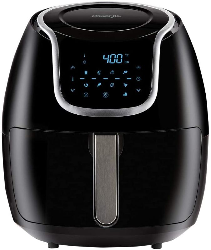 Photo 1 of TESTED WORKS*** DIRTY NEEDS CLEANED**
PowerXL Air Fryer Vortex - Multi Cooker with Roast, Bake, Food Dehydrator, Reheat Non Stick Coated Basket, Cookbook (7 QT, Black)
