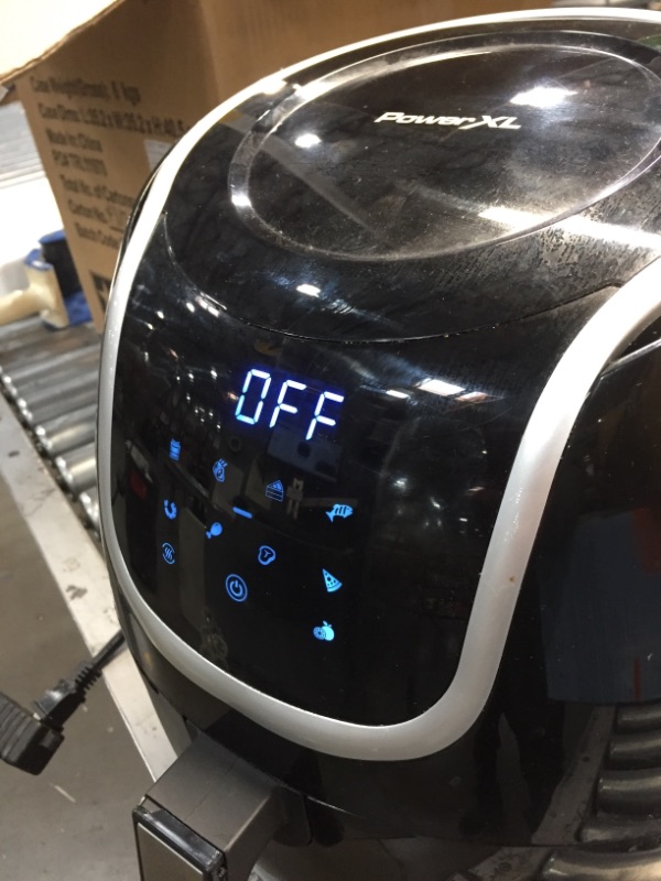 Photo 2 of TESTED WORKS*** DIRTY NEEDS CLEANED**
PowerXL Air Fryer Vortex - Multi Cooker with Roast, Bake, Food Dehydrator, Reheat Non Stick Coated Basket, Cookbook (7 QT, Black)
