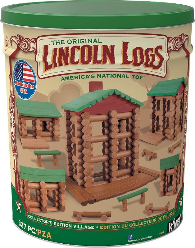 Photo 1 of LINCOLN LOGS-Collector's Edition Village-327 Pieces-Real Wood Logs-Ages 3+ - Best Retro Building Gift Set for Boys/Girls-Creative Construction Engineering–Top Blocks Game Kit - Preschool Education Toy
