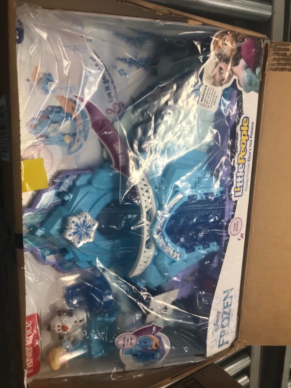 Photo 2 of Fisher-Price Little People Disney Frozen Elsa's Ice Palace, Musical Light-Up Playset
