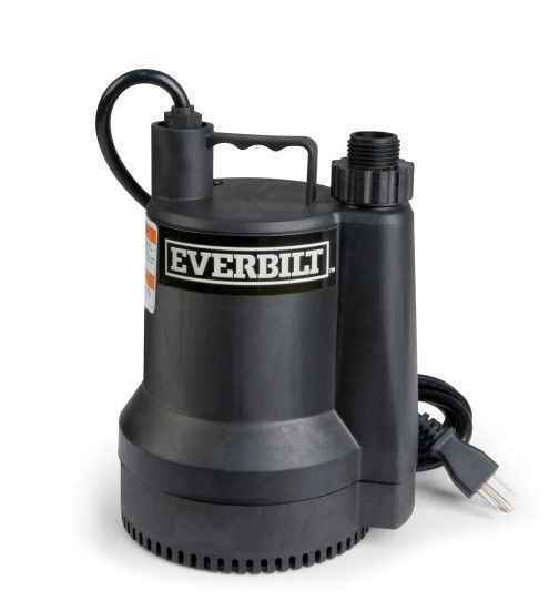 Photo 1 of 1/6 HP Plastic Submersible Utility Pump
