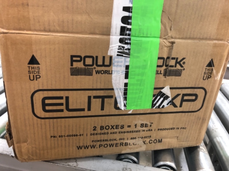 Photo 4 of **INCOMPLETE** (BOX 1 OF 2)
POWERBLOCK Elite EXP Adjustable Dumbbell 
