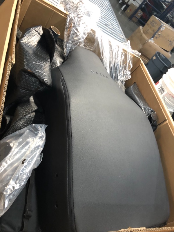 Photo 3 of **INCOMPLETE**
Razer Iskur Gaming Chair: Ergonomic Lumbar Support System - Multi-Layered Synthetic Leather Foam Cushions - Engineered to Carry - Memory Foam Head Cushion - Black
