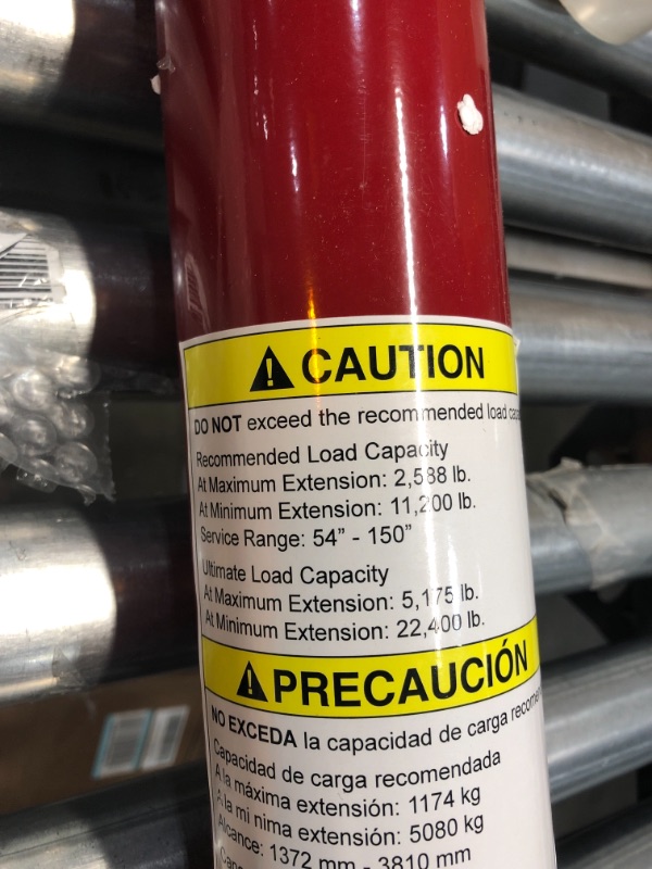 Photo 3 of **INCOMPLETE**
Vestil FJB-150 Basement Floor Jack, 54" - 150" Height Range, Maximum Height Capacity (lbs.) 2588, Minimum Height Capacity (lbs.) 11200
