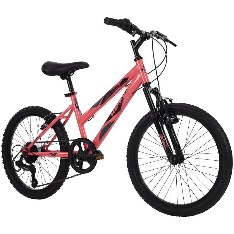 Photo 1 of **INCOMPLETE**
Huffy Kids Hardtail Mountain Bike for Girls, Stone Mountain 20 inch 6-Speed, Solar Flare, 20 Inch Wheels/13 Inch Frame, Model Number: 73818
