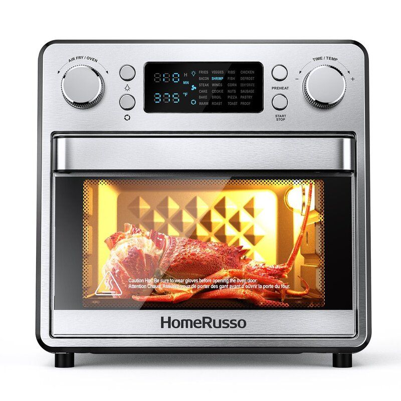 Photo 1 of **PARTS ONLY**
Homerusso 24-In-1 Air Fryer Oven, 15L Convection Toaster Oven With Rotisserie Dehydrator 1600W 
