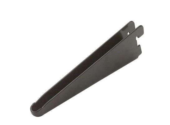 Photo 1 of 11.5 in. Black Twin Track Bracket for Wood Shelving, 5pks, Non-refundable
