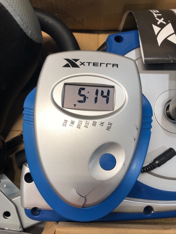 Photo 5 of **DAMAGED**
XTERRA Fitness FB150 Folding Exercise Bike, Silver, 31.5L x 18W x 45.3H in.
