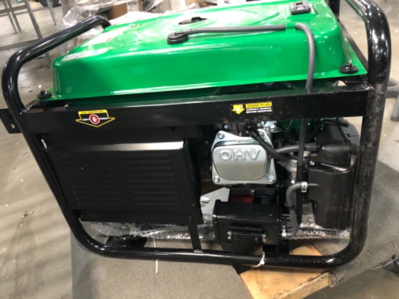 Photo 5 of **PARTS ONLY**
DuroMax XP4850EH Generator-4850 Watt Gas or Propane Powered-Electric Start-Camping & RV Ready, 50 State Approved Dual Fuel Portable Generator, Green
