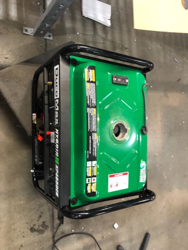 Photo 4 of **PARTS ONLY**
DuroMax XP4850EH Generator-4850 Watt Gas or Propane Powered-Electric Start-Camping & RV Ready, 50 State Approved Dual Fuel Portable Generator, Green
