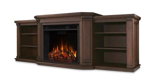 Photo 1 of **INCOMPLETE** (BOX 1 OF 3)
Real Flame Valmont 4,780 BTU / 1,500W 75 Inch Wide Freestanding Media Console Electric Fireplace with Remote Control
