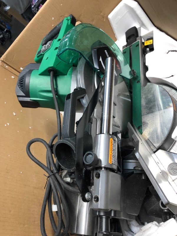 Photo 3 of **PARTS ONLY**
Metabo HPT 10-Inch Sliding Miter Saw Zero Rear Clearance Slide System Dual Bevel Laser Marker (C10FSHCT)
