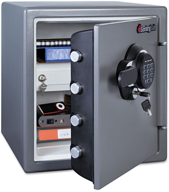 Photo 1 of **INCOMPLETE AND DAMAGED**
SentrySafe Fire-Safe Electronic Lock Business Safes
