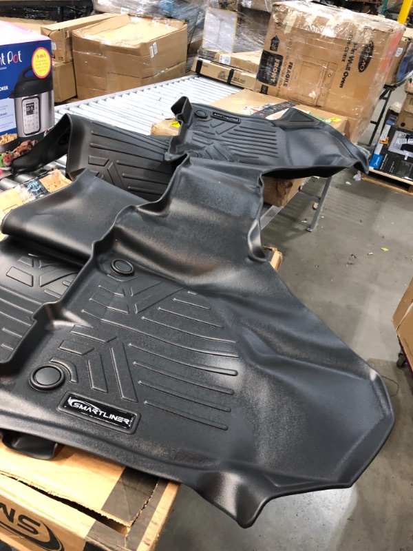 Photo 3 of **SLIGHTLY DIFFERENT FROM STOCK PHOTO**
SMARTLINER Custom Floor Mats 2 Row Liner Set Black Compatible, Super Duty Crew Cab with 1st Row Bench Seat
