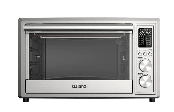 Photo 1 of 1.1 cu. ft. 1800-Watt 6-Slice Stainless Steel Toaster Oven with Convection, Air Fryer and Rotisserie
