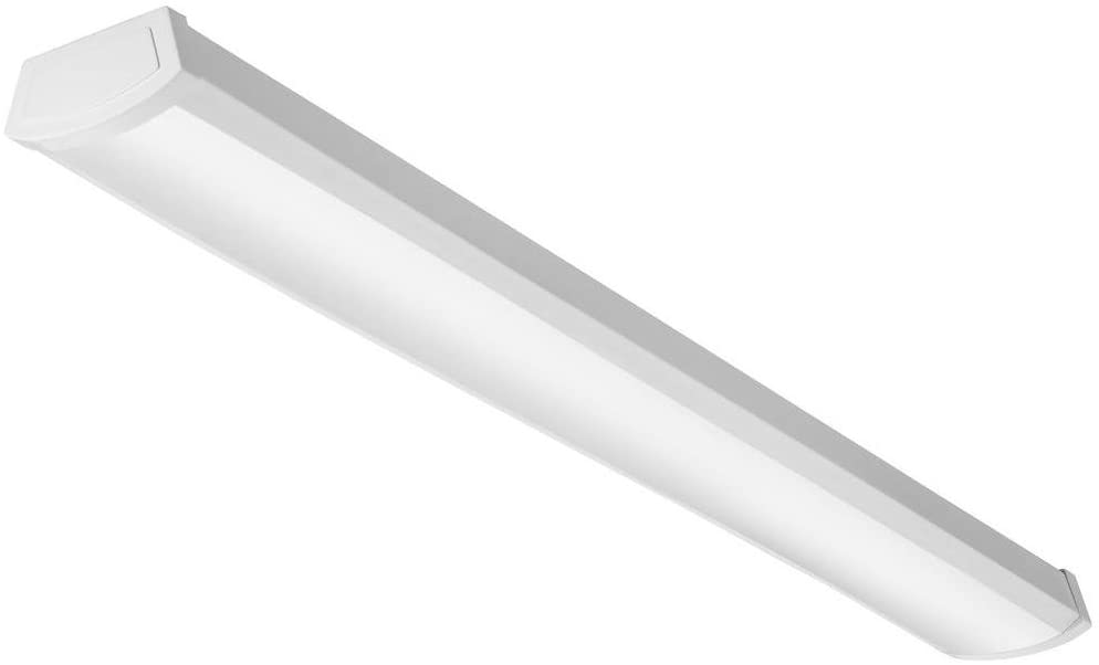 Photo 1 of **DAMAGED**
Lithonia Lighting FMLWL 48 827 Low-Profile LED Wraparound Flush Mount Light, 120V, 48-Inch, 2700K
