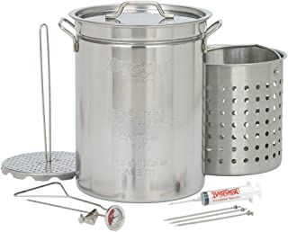Photo 1 of (DENTED SIDE) 
Bayou Classic 1118 32-Quart Stainless Steel Turkey Fryer