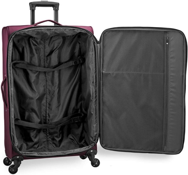 Photo 1 of (MISSING MEDIUM/SMALL LUGGAGE)
(BLACK, NOT BURGANDY) 
us traveller 3 piece softside collection