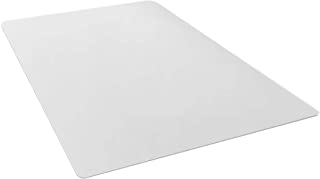 Photo 1 of (CRACKED END) 
Amazon Basics Polycarbonate Office Chair Mat for Hard Floors - 47 x 51-Inch, Clear