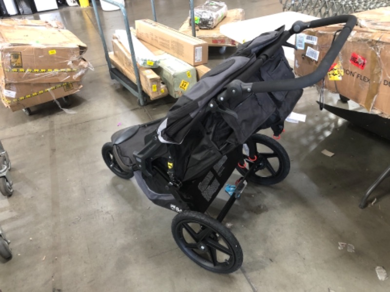 Photo 2 of (SCRATCHES) 
BOB Revolution Flex 3.0 Duallie Jogging Stroller, Graphite Black