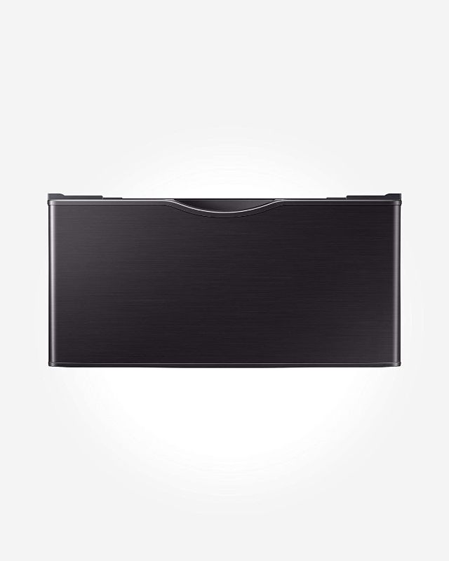 Photo 1 of (MULTIPLE LARGE DENTS) 
Samsung WE402NV/A3 Pedestal Pededstal, Brushed Black/Black Stainless Steel
