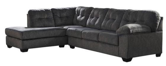 Photo 1 of (BOX 2 OF 3)
(THIS IS NOT A COMPLETE SET) 
(LEFT CHAISE ONLY) 
mega furniture left chaise black