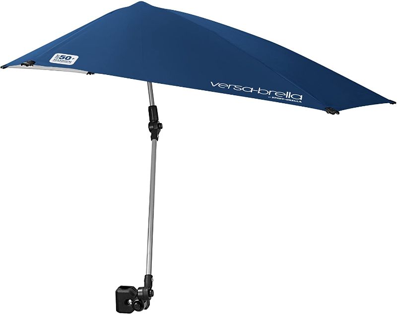 Photo 1 of *USED*
*SEE last picture for damage*
Sport-brella Versa-Brella All Position Umbrella with Universal CLAMP, Midnight Blue