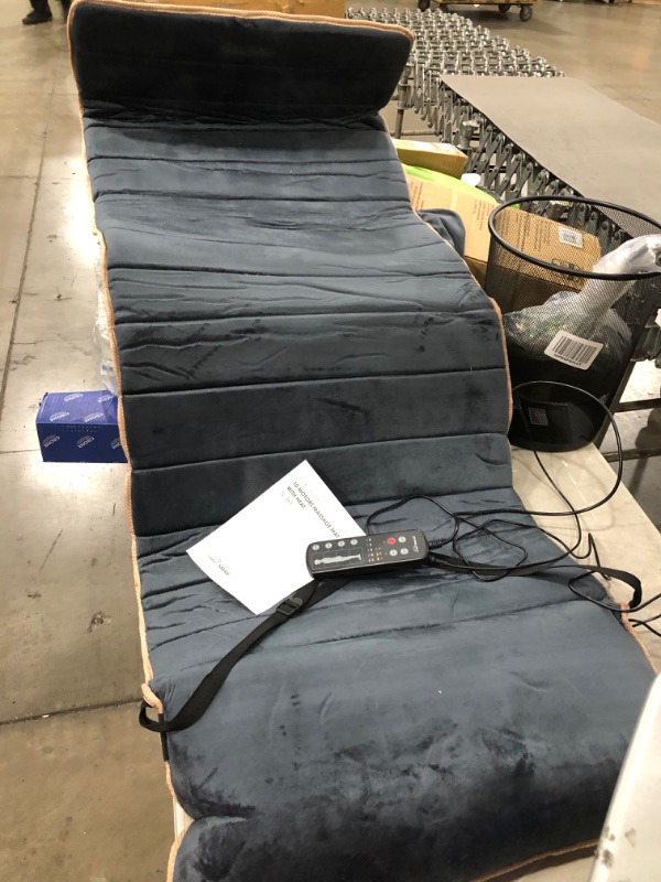 Photo 1 of *USED*
Snailax Massage Mat with 10 Vibrating Motors and 4 Therapy Heating pad Full Body Massager Cushion for Relieving Back Lumbar Leg 
