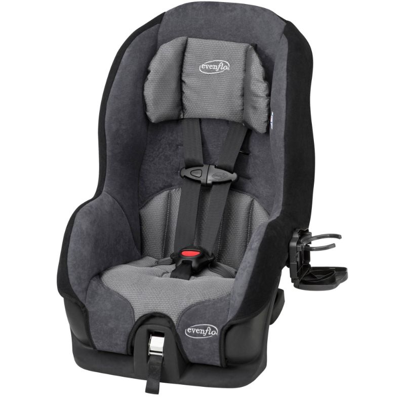 Photo 1 of Evenflo Tribute LX Harness Convertible Car Seat, Solid Print Gray, 18.5 x 22 x 25.5 inches
