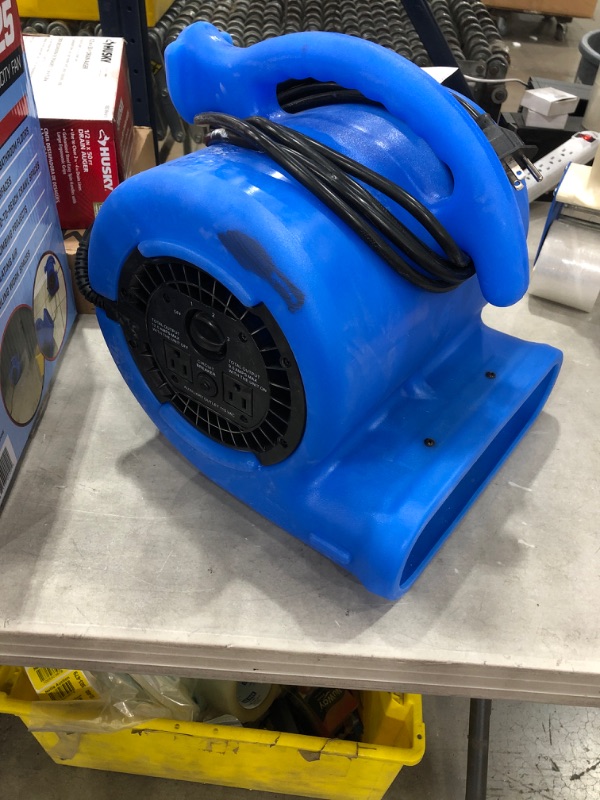 Photo 2 of *USED*
B-Air 1/4 HP Air Mover Blower Fan for Water Damage Restoration Carpet Dryer Floor Home and Plumbing Use in Blue