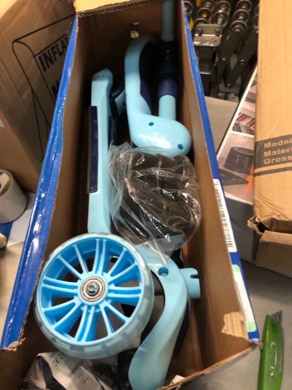 Photo 1 of O WOWZON 3 Wheel Scooter for Kids, Kick Scooter with Foldable Seat & Music LED