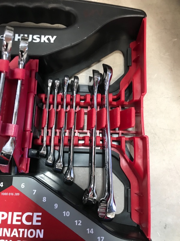 Photo 4 of *MISSING a few pieces* 
Husky Combination Wrench Set (28-Piece)